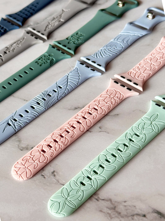 Floral Designs Standard Size Apple Watchband - 38/40/41mm (42mm Series 10 & 11) & 49/46/45/44mm (42mm Series 1-3)