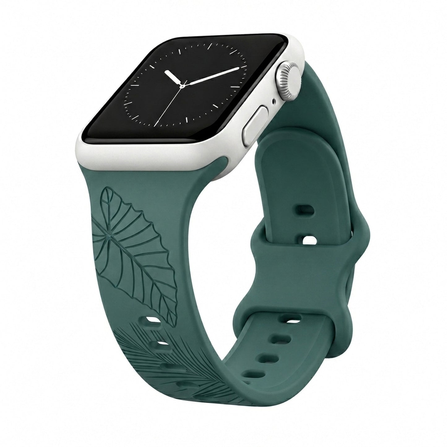 Dusty Jungle Tropical Medley Silicone Watchband Compatible with Apple Watch